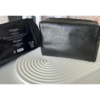 YSL聖羅蘭專櫃訂製黑色化妝包 收納包 手拿包 收納袋