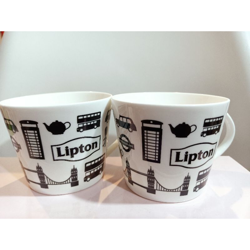 全新現貨無外盒/ 立頓 Lipton 英國倫敦 陶瓷杯 馬克杯 咖啡杯 水杯