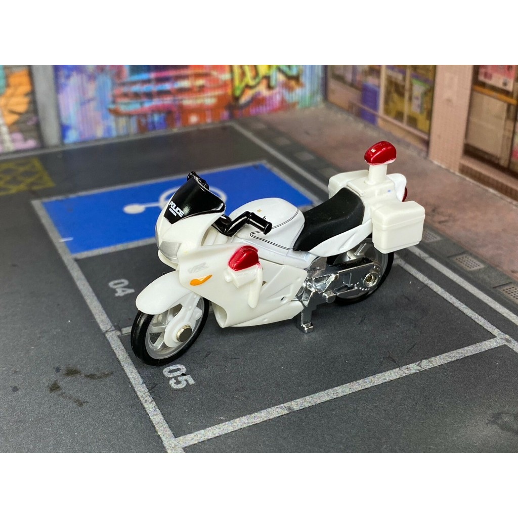 TOMICA-A16-無盒戰損-HONDA VFR警用重機