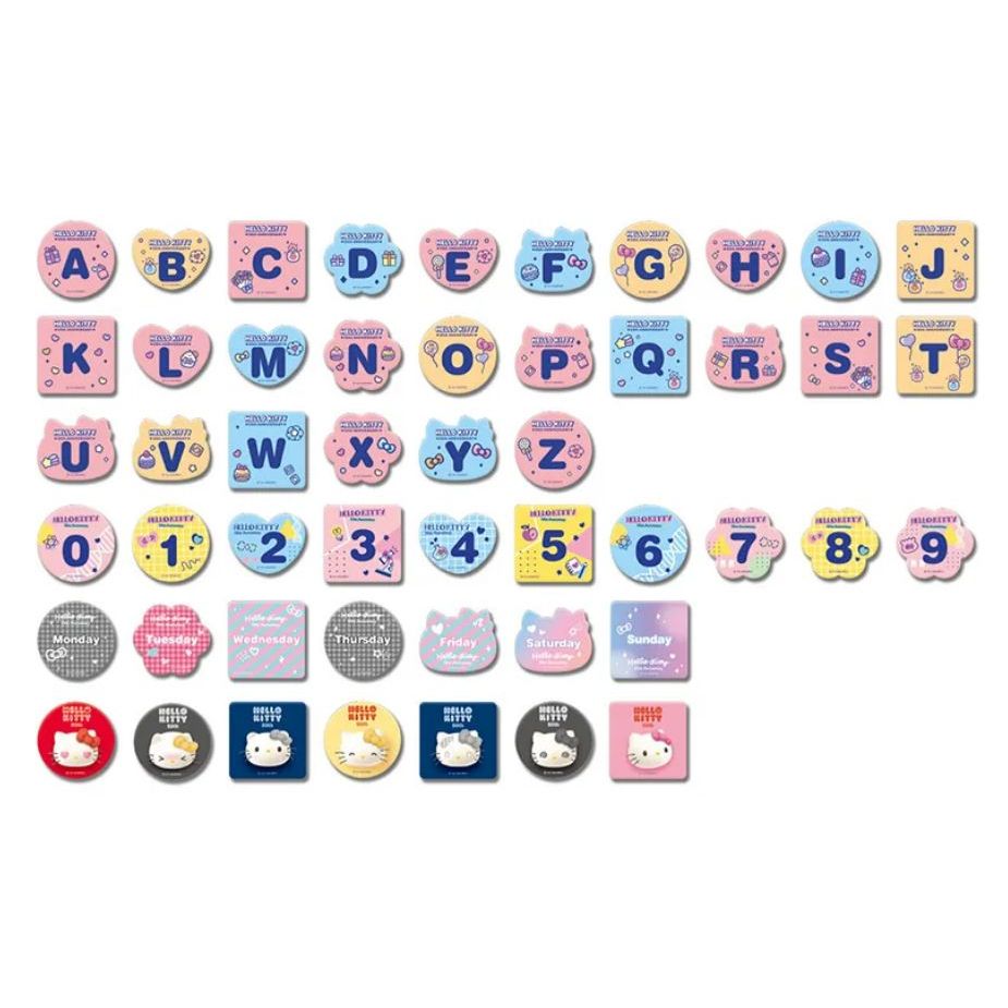 散賣 7-11 50週年 kitty磁鐵 限量3D光柵紀念磁鐵－50款字母數字組合系列