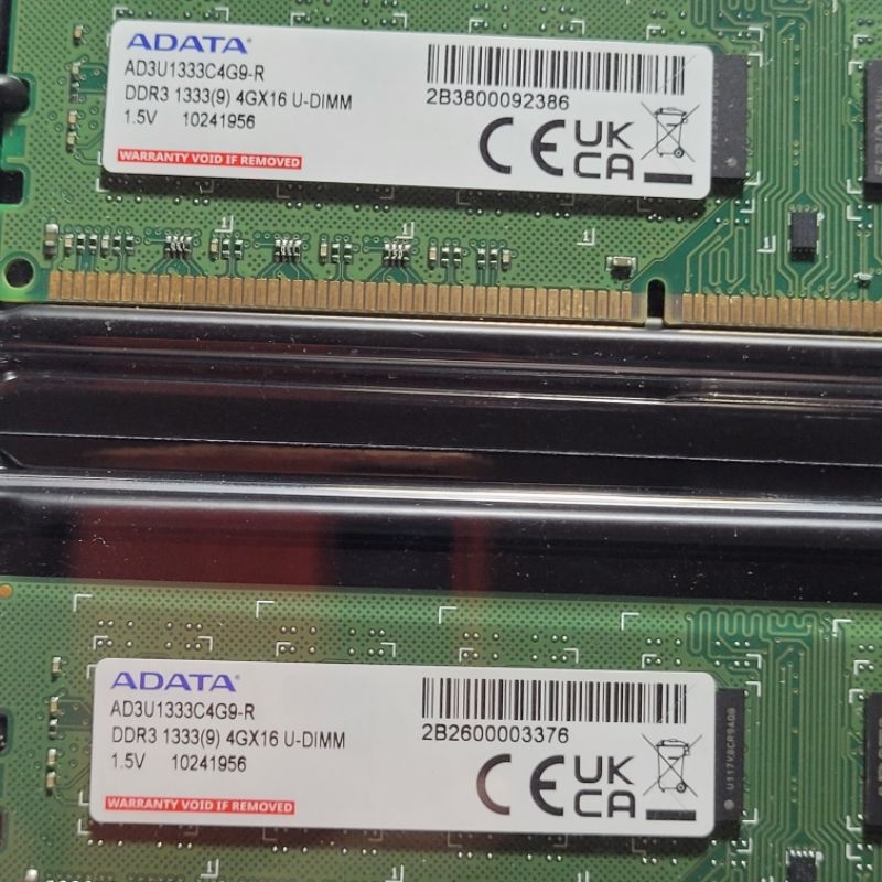 威剛 ADATA  DDR3  1333 4G桌機記憶體  未開封 終身保固（雙面）