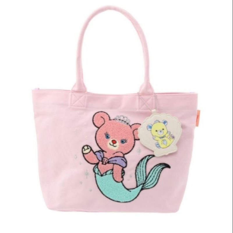🌟現貨🌟日本 迪士尼 商店 store 美人魚 大學熊 手提包 肩背包 小比目魚 鏡子 包包