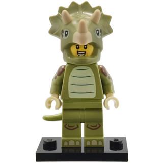 LEGO 樂高 71045 25代人偶包 8號 Triceratops Costume Fan 三角龍裝 已拆盒確認角色