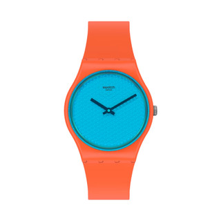 NAI • NAI｜SWATCH URBAN BLUE #gent #34mm #橘藍色錶 #小鏡面錶款 免運
