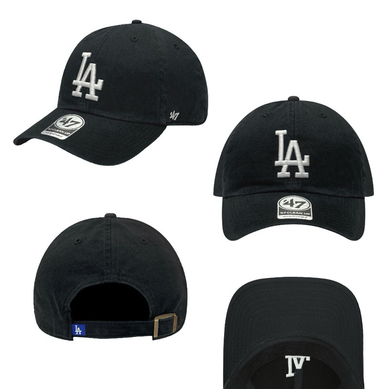 47 Brand MLB 洛杉磯 道奇 LA 大標 黑色 刺繡 老帽 棒球帽 鴨舌帽 大谷