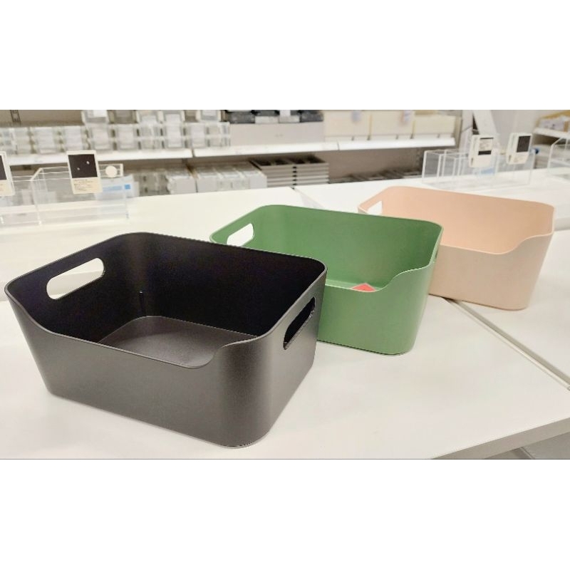 [ikea正版代購] UPPDATERA 收納盒/抽屜收納盒/分類收納盒 白色,淺粉紅色/粉色,碳黑色,綠色
