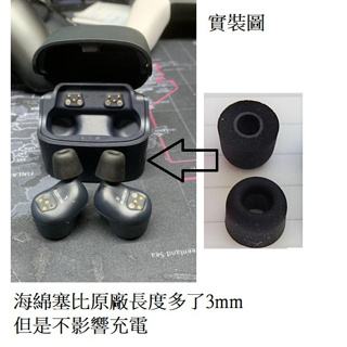 通用型耳機套 記憶海棉 可用於 鐵三角 ATH-ANC300TW 真無線降噪耳機 耳機套充電不用拆下來