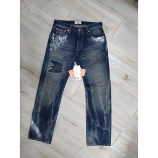 levis 日版正品 08501 0230 銀漆 破壞加工 levis 501 牛仔褲 內華達刷色W29 L32