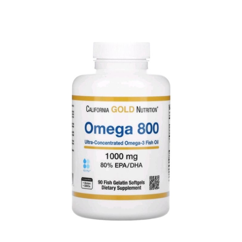 Omega 800 特濃縮 Omega-3 魚油，含 80% EPA/DHA  1000 毫克/90 粒