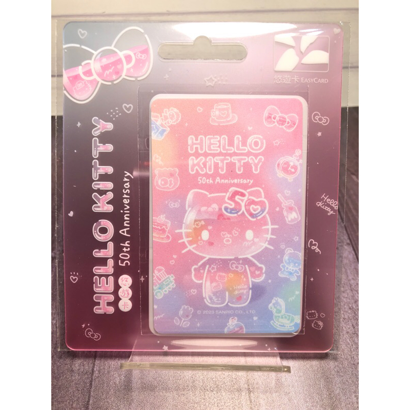 HELLO KITTY 50TH悠遊卡-clear pink