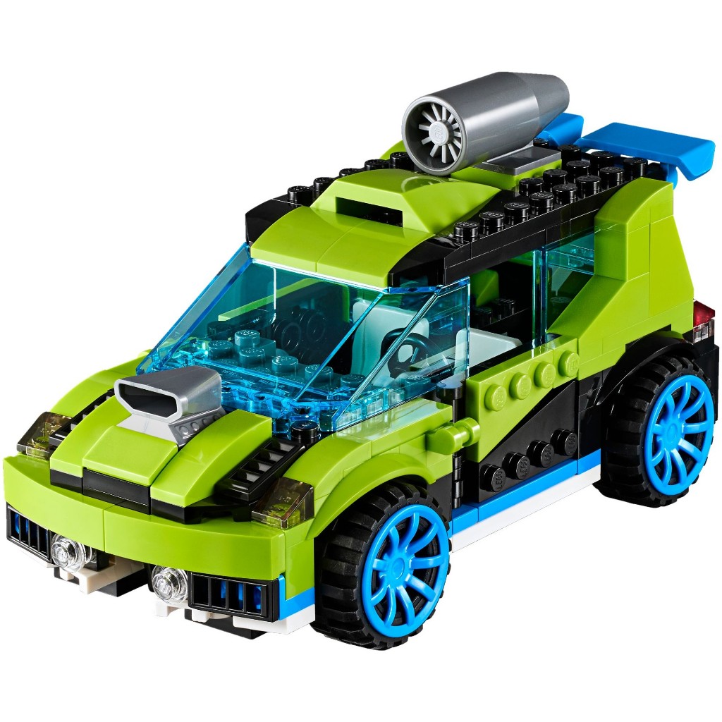 【樂富】絕版 二手極新 LEGO 樂高 CREATOR 三合一 創意系列 31074 火箭拉力車 越野車 台中可面交