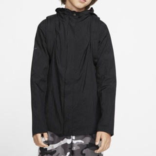 【hsuhsu】降價出清衣櫃特價 Nike 大童XL風衣材質造型外套可收成後背包 特別款 女m也可 男生 女生 男童 女