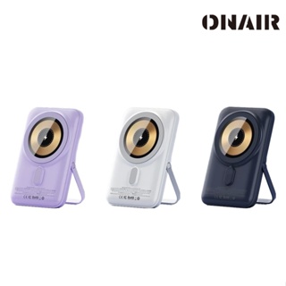 ONAIR 行動電源 磁吸 支架 無線充電 無線行動電源 10000mAh 用於 蘋果 三星 無線充 追劇神器 Q15