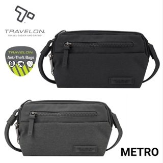 TRAVELON METRO肩背/腰包兩用休閒旅遊包(TL-43416黑/RFID/防割鋼網/防竊釦環)