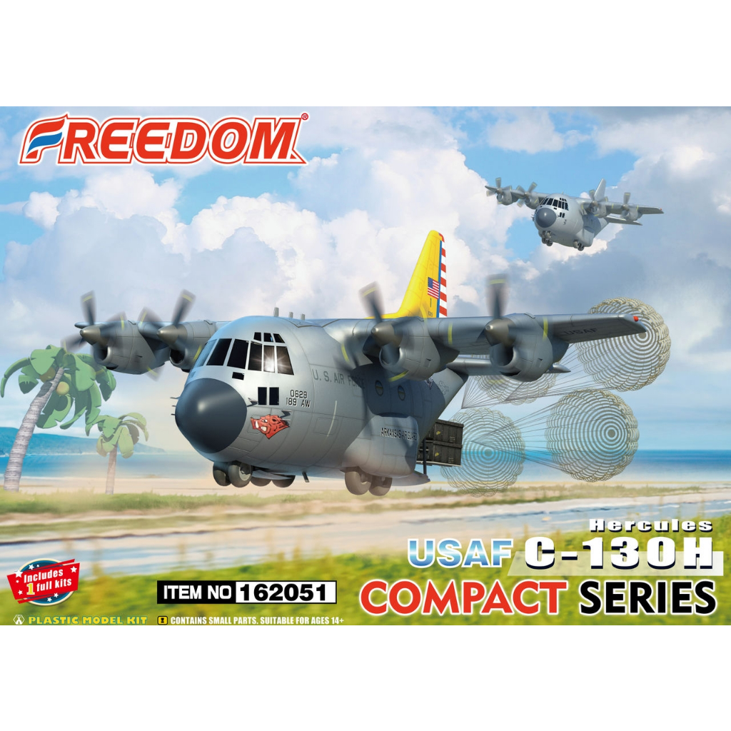 FREEDOM  Q版 美國空軍 C-130H  Hercules 大力神運輸機 模型 162051