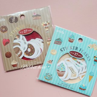 🐰兔子心 日本 amifa 貼紙包 巧克力 薄荷巧克力 甜點 馬卡龍 蛋糕 甜甜圈 聖代 冰淇淋 手帳拼貼 手帳貼紙