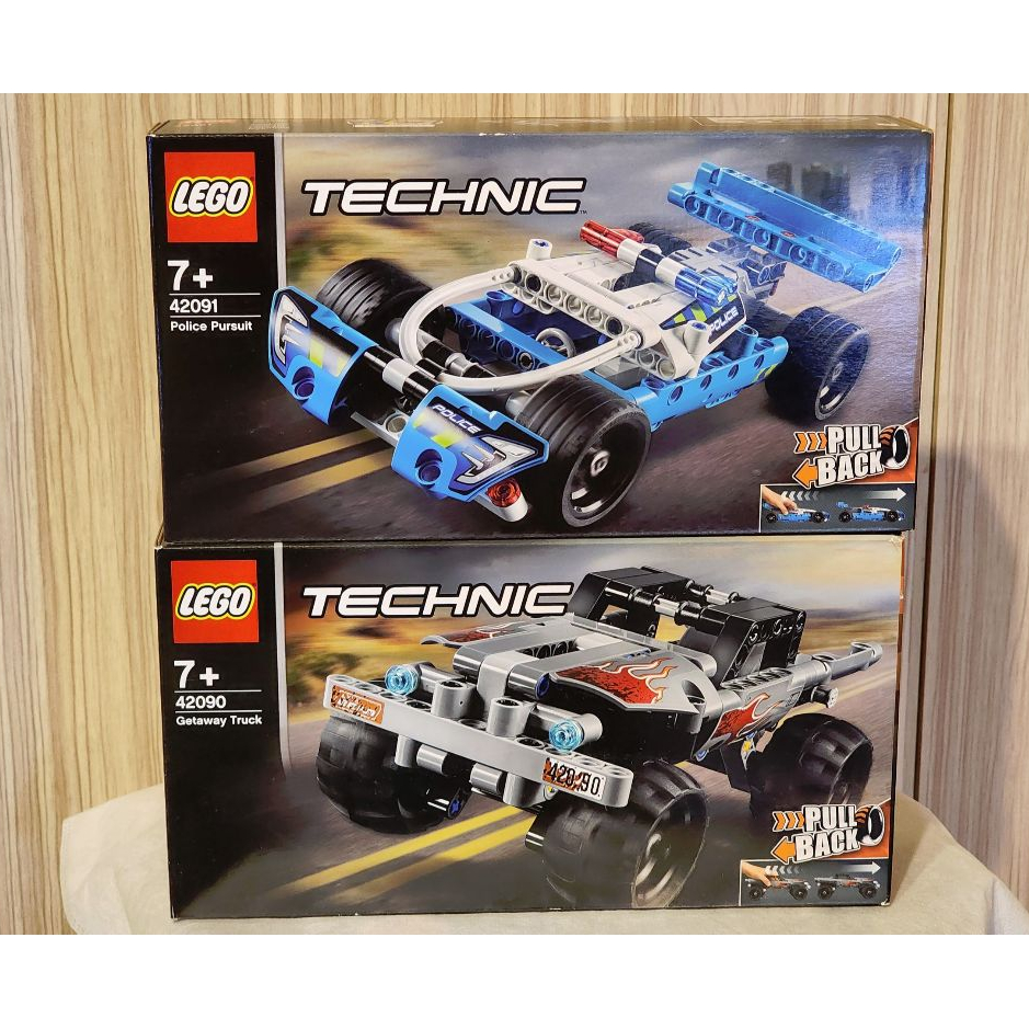 LEGO42090+42091樂高Technic系列 Getaway Truck + Police Pursuit