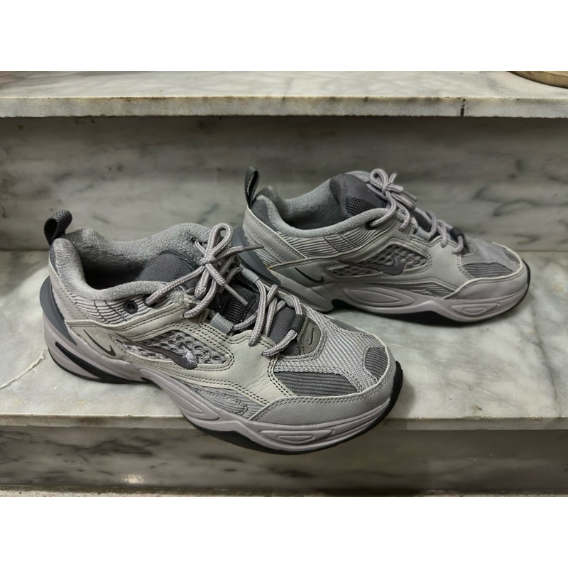二手Nike M2K Tekno SP 灰色燈芯絨老爹鞋 BV0074-001 尺寸US9.5