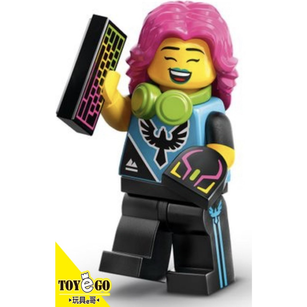 樂高LEGO Minifigures 第25彈 人偶組 人偶包 2號 電競玩家 拆盒檢查全新售 玩具e哥 71045