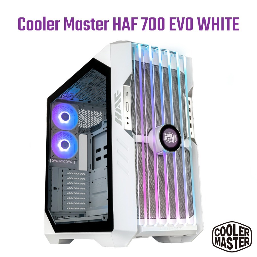 小白的生活工場*Coolermaster HAF 700 EVO WHITE 機殼/鋼化玻璃ARGB/巨無霸水冷排(白色