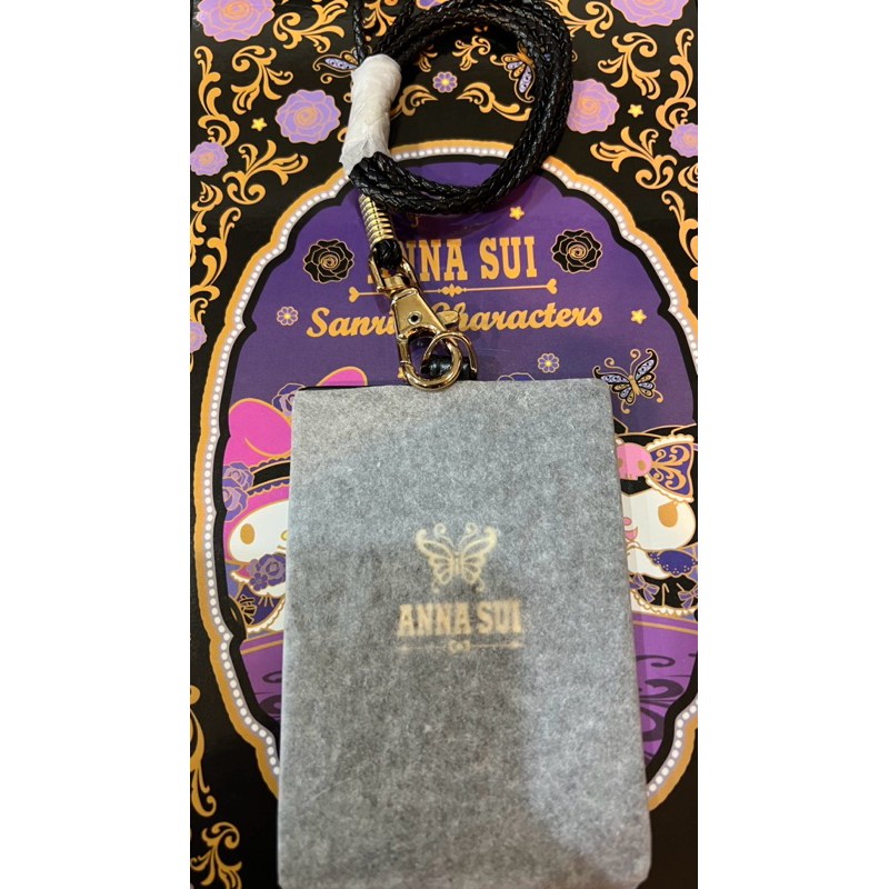 7-11 ANNA SUI 掛繩皮革證件套 無盒