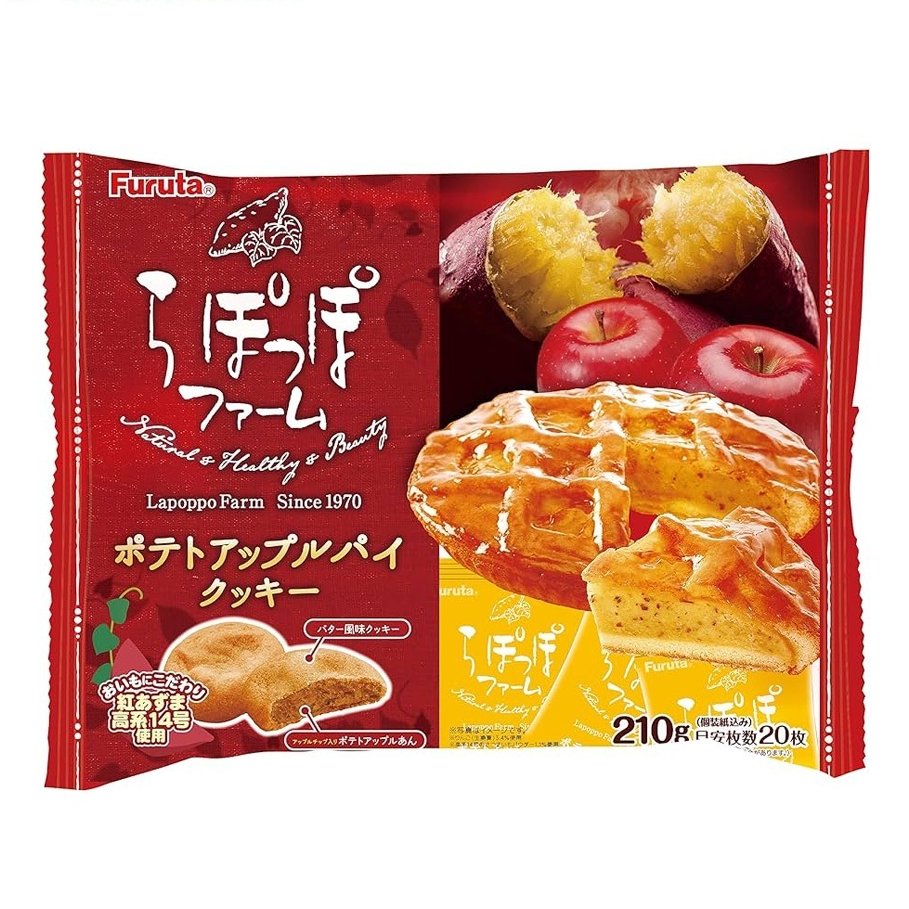 ✿白手起家✿【有發票】Furuta 甘藷蘋果風味派餅 170g 蘋果餡 地瓜派 派餅 地瓜餡 蘋果派 蘋果糕 蘋果餅