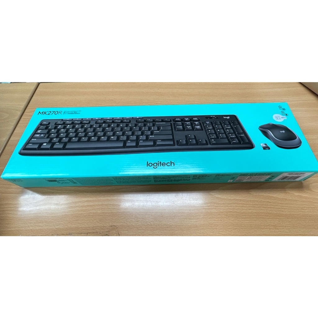 全新未拆封Logitech 羅技無線鍵盤+滑鼠組 型號MK270R