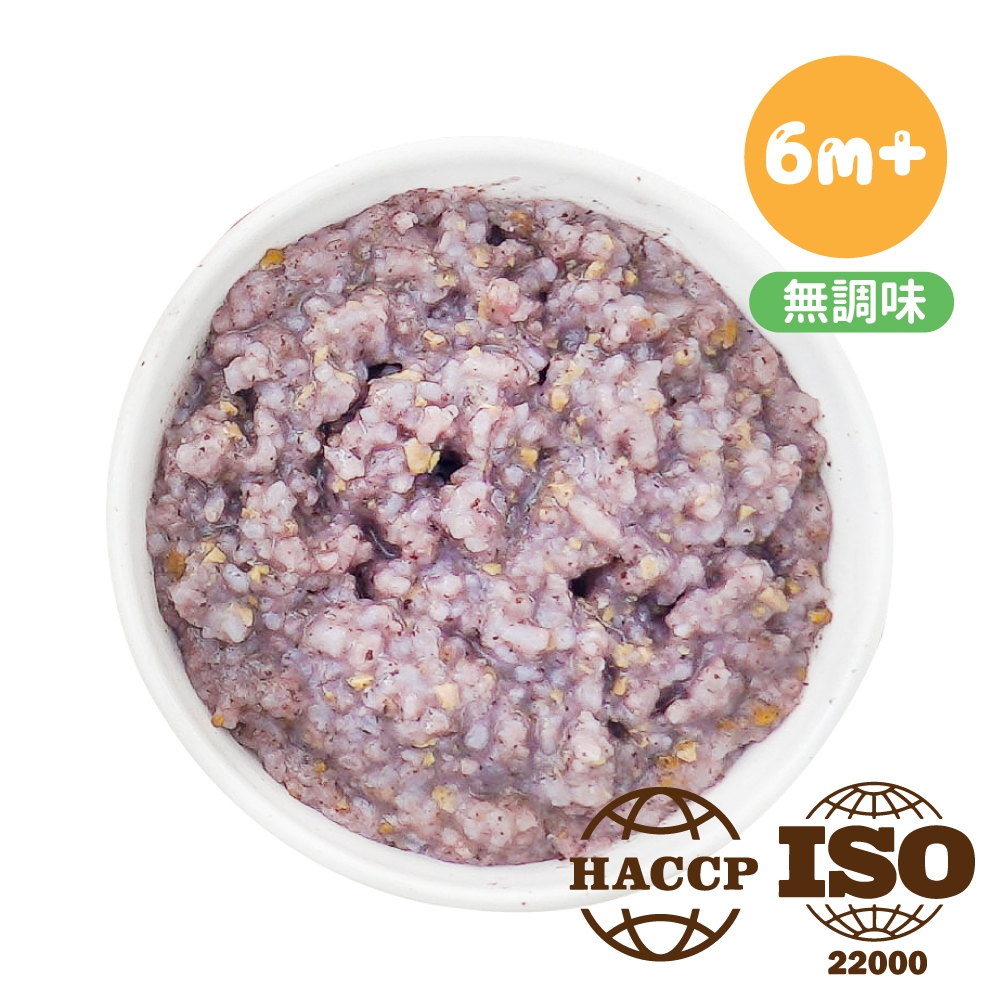 【福利購】芽米寶貝嬰幼兒副食品│B06 紫山藥紅豆芋頭粥 (120gx2包) 有效期限 2024/02/16