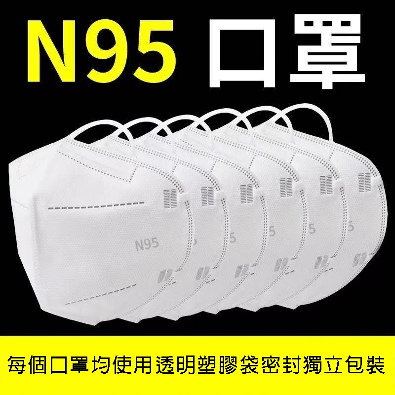 現貨 N95 口罩 白色 10個一包