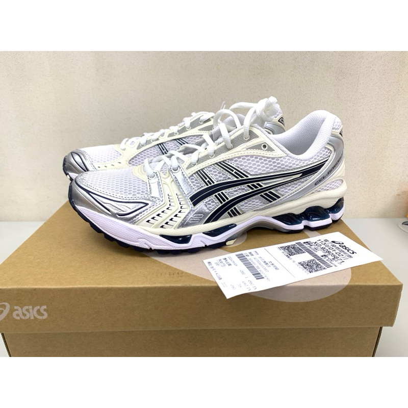 全新正品現貨ASICS GEL-KAYANO 14 White Midnight 黑銀 白銀 午夜藍