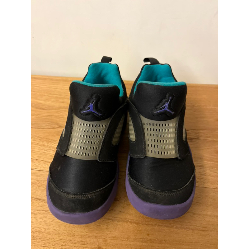 Nike 休閒鞋 Jordan 5 Retro 運動 童鞋 襪套 喬丹 五代 舒適穿搭 中童 黑紫色 CK1227007