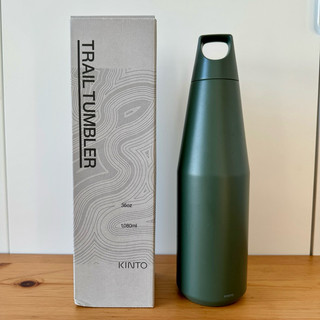 日本 KINTO Trail Tumbler 律動保溫瓶 森林綠 1080ml （二手極新）