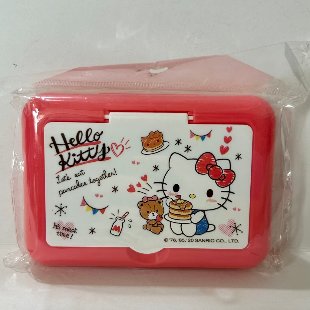 【三麗鷗Hello Kitty】面紙盒 附鏡子 面紙套 隨身盒 置物盒 收納盒 萬用盒
