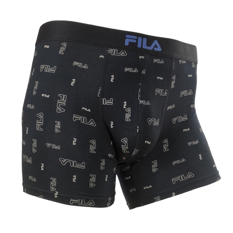 正版 FILA 高品質 超舒適 男莫代爾印花平口褲 四角褲 L  FM-2050 內褲 免運