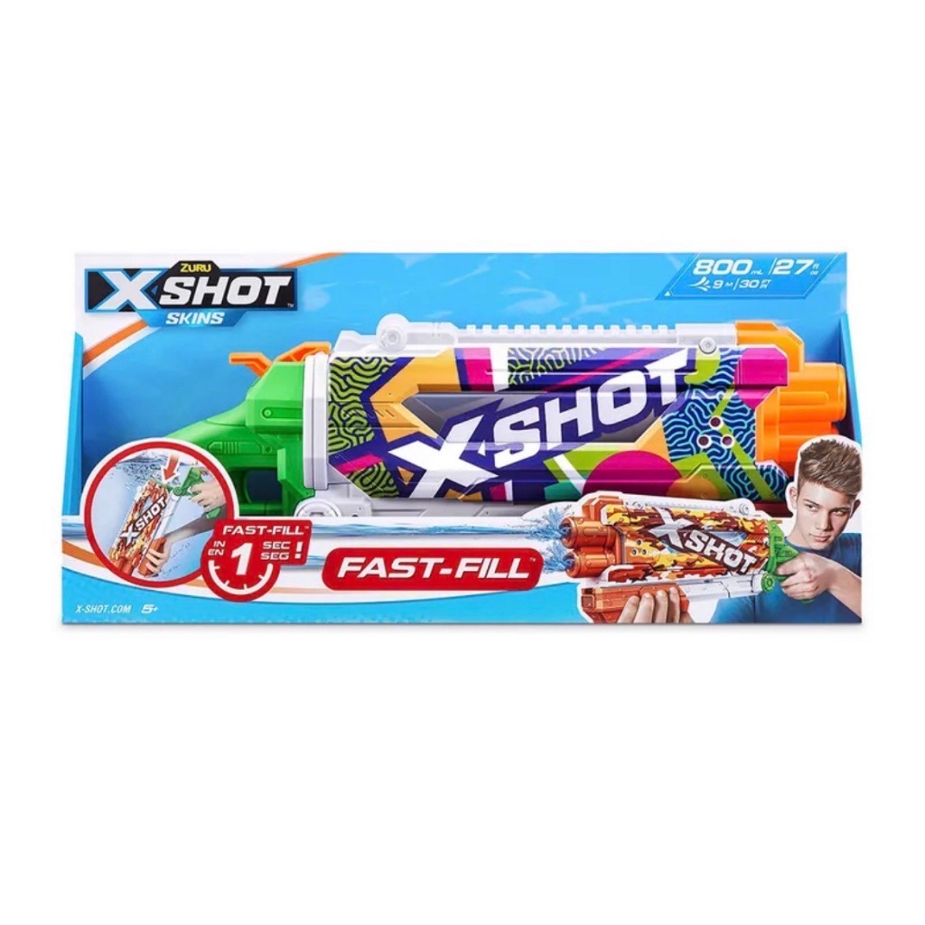 (不挑盒況) XSHOT快充水槍-塗裝大型 隨機出貨 好玩 有趣