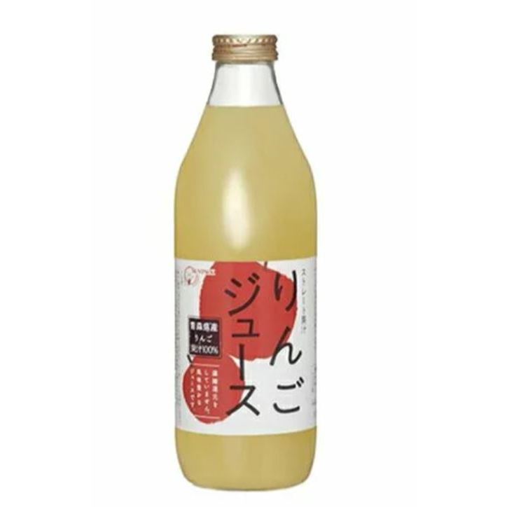 日本 青森 金黃蘋果汁 1000ML 蘋果汁 箱購 6瓶
