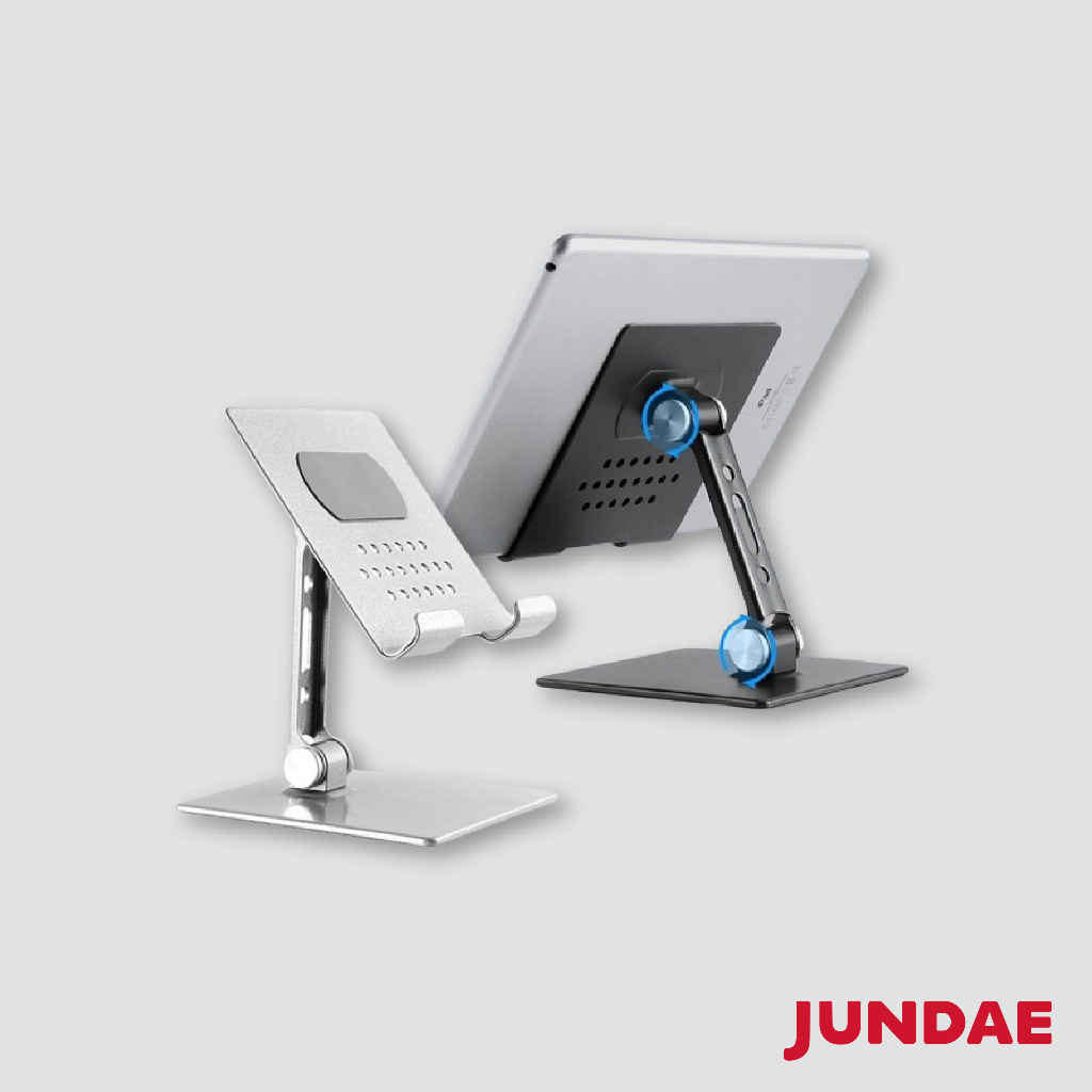 ❚ JUNDAE ❚ 新款 鋁合金製 平板支架 桌面折疊懶人支架 手機平板支架 直播手機架 Dcard 推薦 PTT