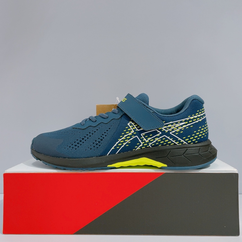 ASICS LAZERBEAM RI-MG 中童 藍色 魔鬼氈 運動 慢跑鞋 1154A169-400