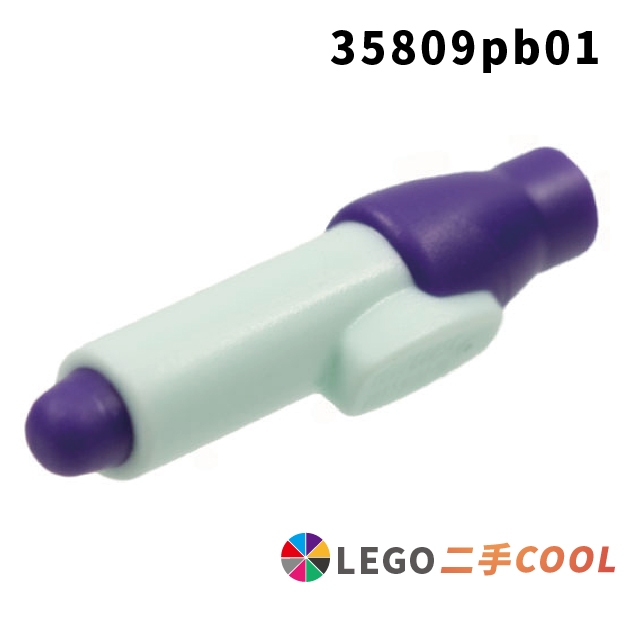 【COOLPON】正版樂高 LEGO【二手】人偶配件 原子筆 筆 文具 35809pb01 淺水色