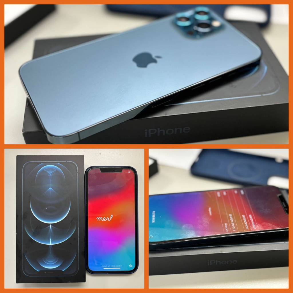 ❤️自售二手 9.5成新 6.7吋❤️512G APPLE iPhone 12 Pro Max 藍色❤️高雄地區可面交★