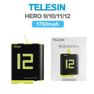 【eYe攝影】現貨 泰迅 TELESIN 副廠電池 低溫長效款 GoPro Hero 9 10 11 12 充電電池