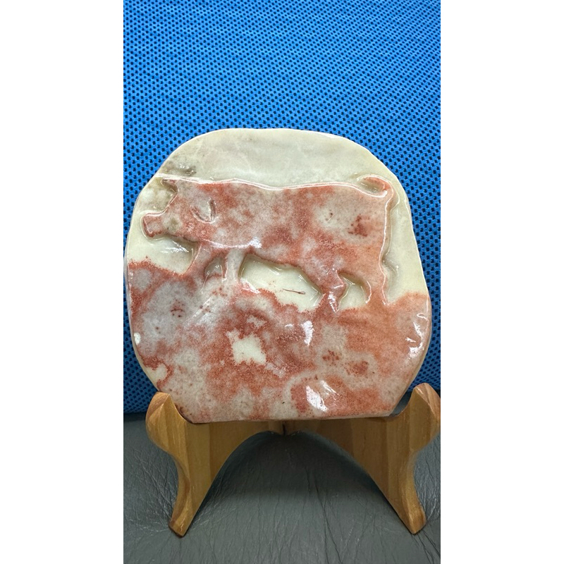 粉紅小豬浮雕五層肉型石
