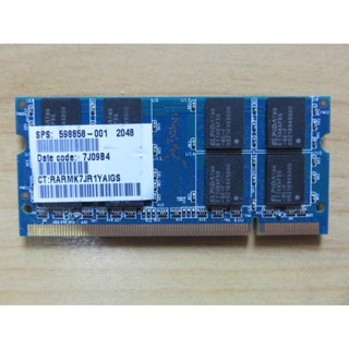 D.筆記型電腦記憶體- RMN1740EF48D8W-800Z RAMAXEL 2GB PC2-6400S 直購價80