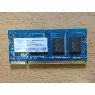 D.桌上型電腦記憶體-NT512T64U88A0F-37B Nanya 512MB PC2-4200 DDR2直購價50