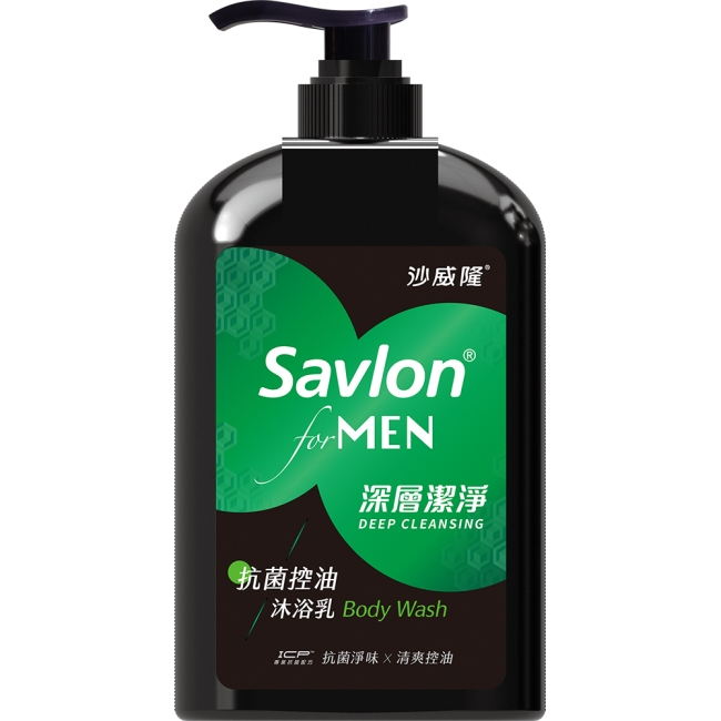 【SAVLON沙威隆】男性抗菌控油沐浴乳670ml (深層潔淨)
