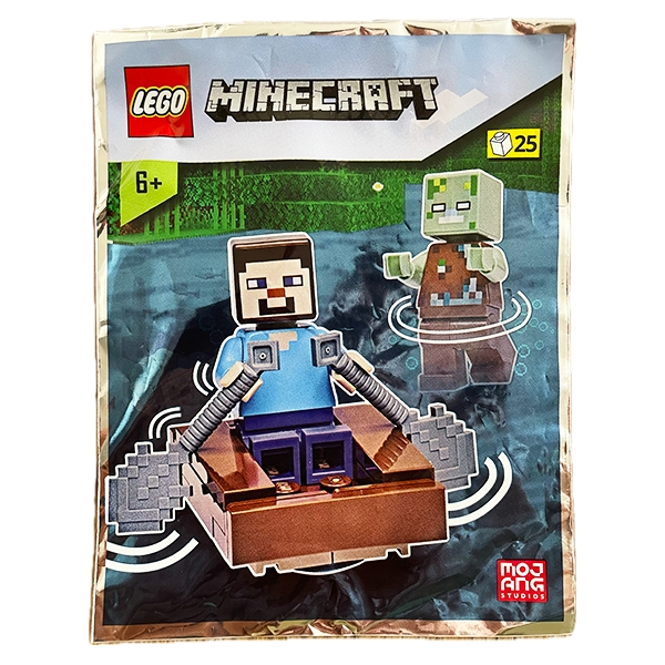 【52lego】全新Lego Minecraft 樂高麥塊史蒂夫+船 //Steve +Drowned 662205