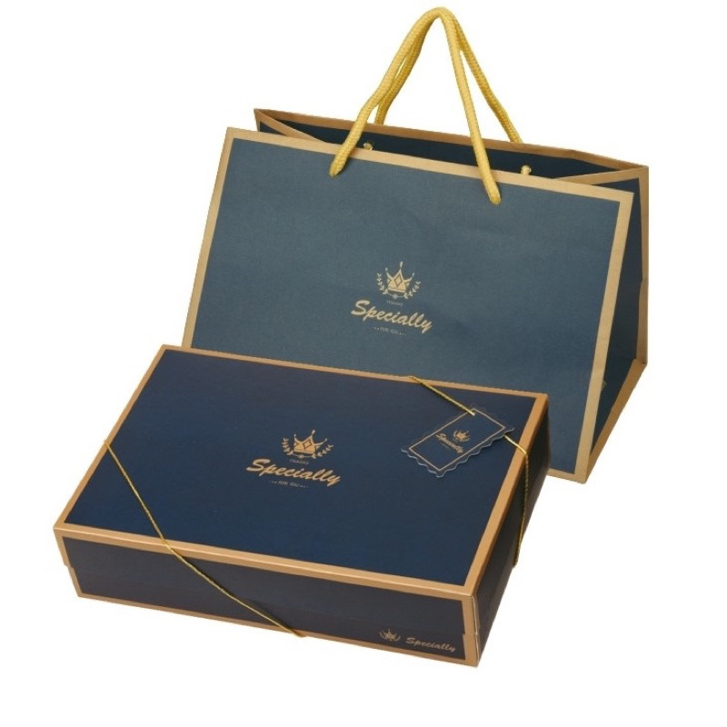 [現貨]  🎊特價優惠🎊8入裝手提禮盒-藍色公爵款 月餅包裝盒空盒禮盒紙盒 流心蛋黃酥 6顆裝 6粒裝 包裝 中秋禮盒