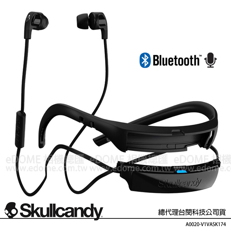 Skullcandy 潮牌骷髏 Smokin Buds 2 Wireless SB2 黑銀色 運動型 入耳式無線藍牙耳機