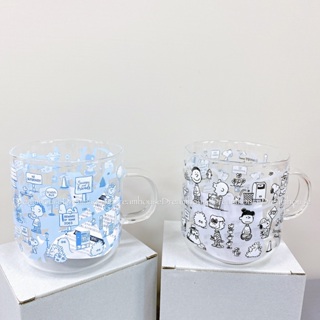 日本帶回 PEANUTS 史努比 Snoopy 耐熱玻璃馬克杯 透明水杯 透明杯 水杯 玻璃杯 杯子