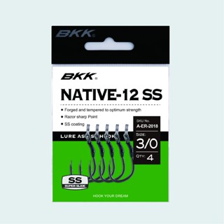 【漁樂商行】BKK Native-12SS硬餌單鉤 路亞 單鉤 金蔥絲 米諾 波趴 輔助鉤 釣魚配件
